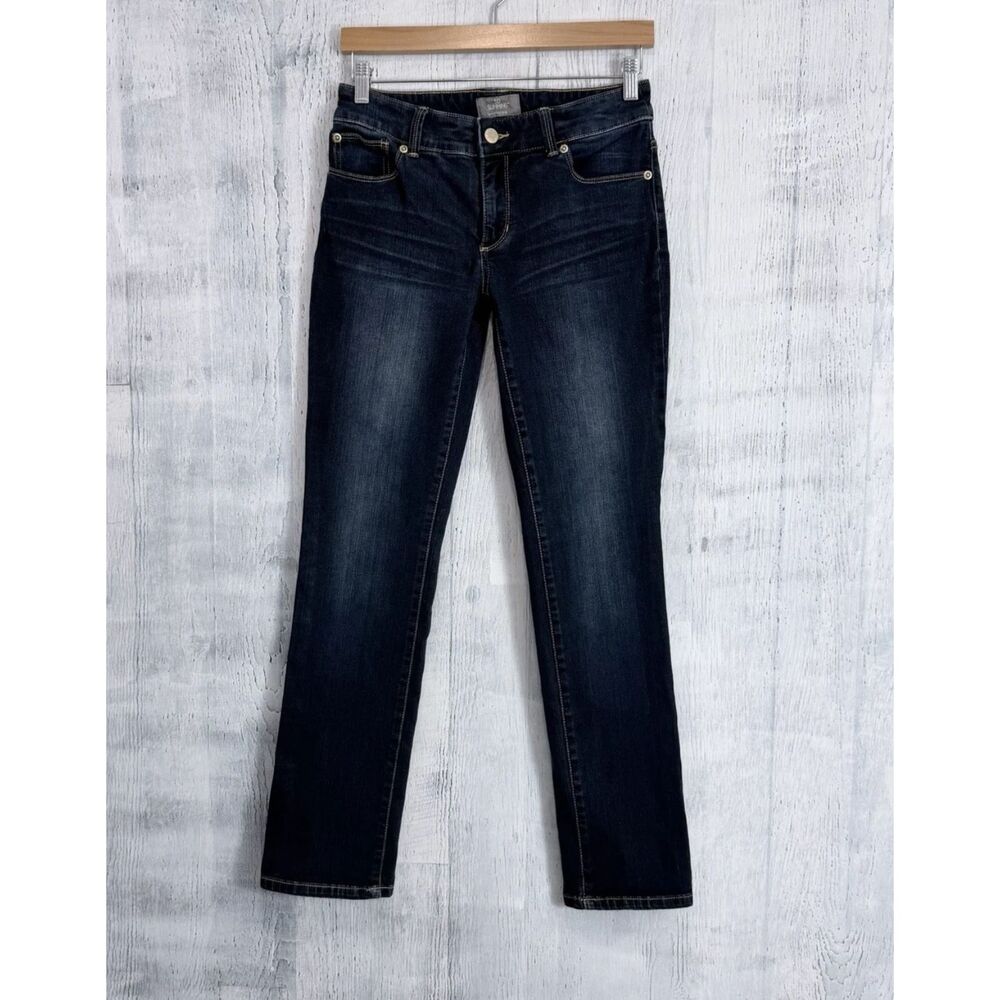 CHICO'S So Slimming Blue Jeans Low Rise Stretch Women's Sz 00 (Fit 29x31)